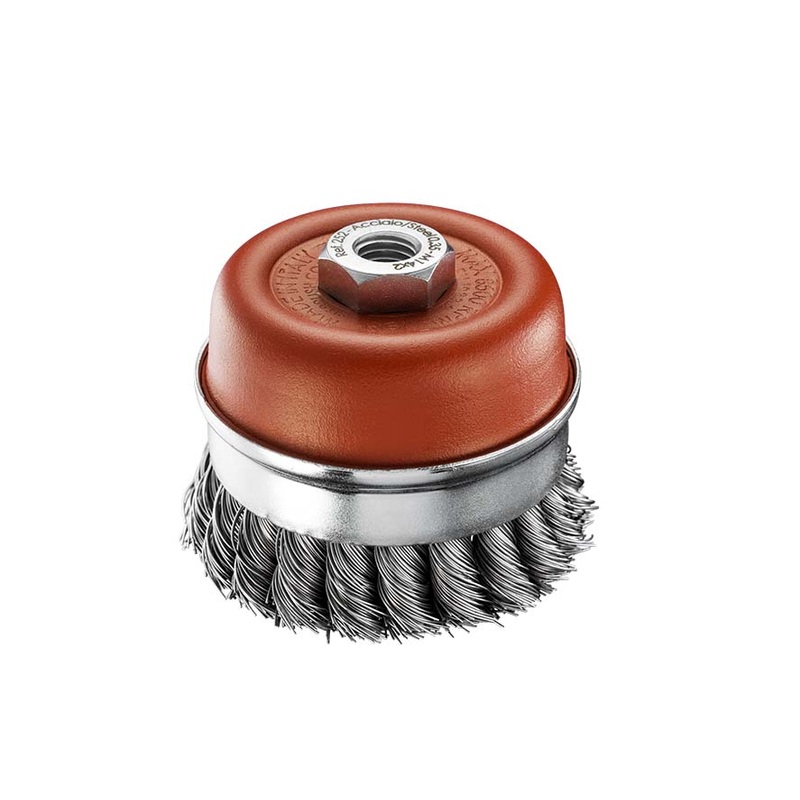 SITBRUSH TU101 95mm Twist Knot 0.8 Cup Brush For Angle Grinder M14, 0261