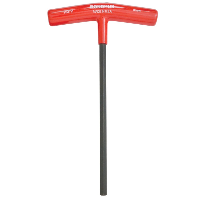 BONDHUS 10mm T-Handle 9 Hex Driver, 15376