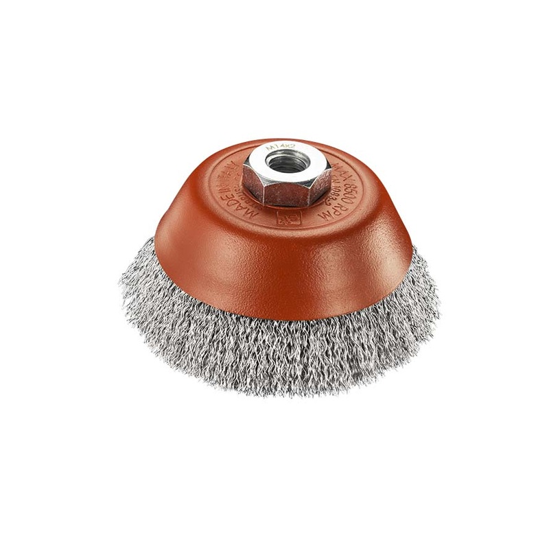 SITBRUSH T100 100mm Crimped 0.35 Wire Cup Brush For Angle Grinder 7/8, 0141