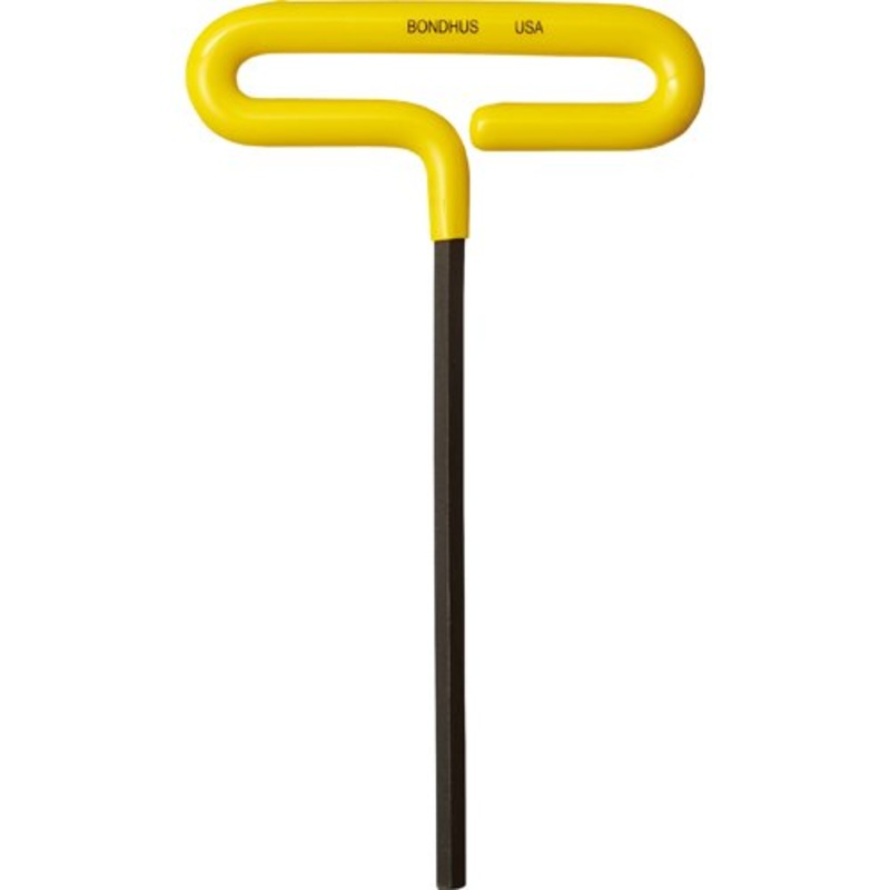 BONDHUS 1/8 T-Handle Hex Cushion Grip 9, 46507