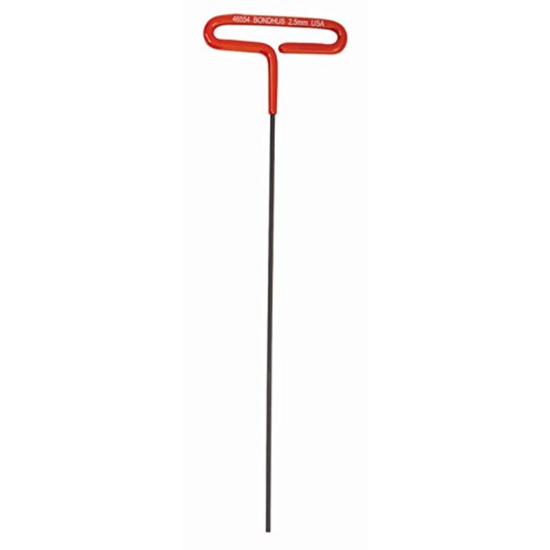 BONDHUS 2.5mm T-Handle Hex Cushion Grip 9, 46554