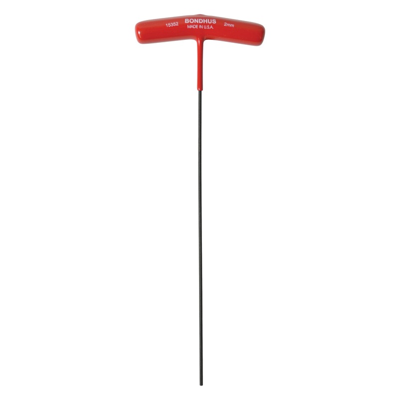 BONDHUS 2mm T-Handle 9 Hex Driver, 15352