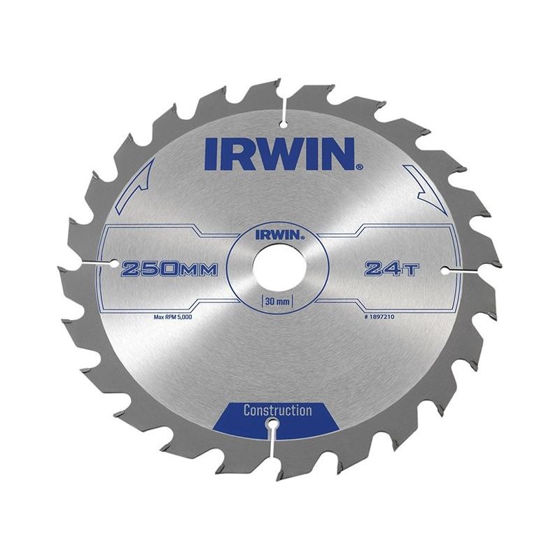 Irwin General Purpose Table & Mitre Saw Blade 250 x 30mm x 24T ATB