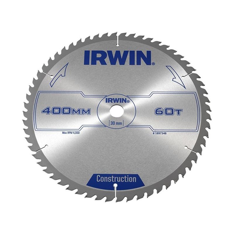 Irwin General Purpose Table & Mitre Saw Blade 400 x 30mm x 60T ATB