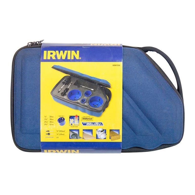 Irwin 400 SE Bi-Metal High Speed Holesaw Set, 7 Piece