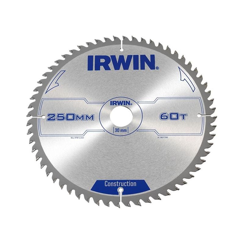 Irwin General Purpose Table & Mitre Saw Blade 250 x 30mm x 60T ATB