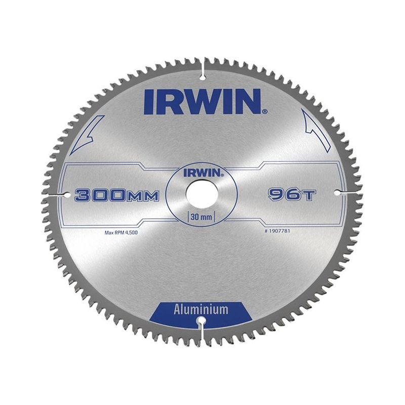 Irwin Professional Aluminium Circular Saw Blade 300 x 30mm x 96T TCG