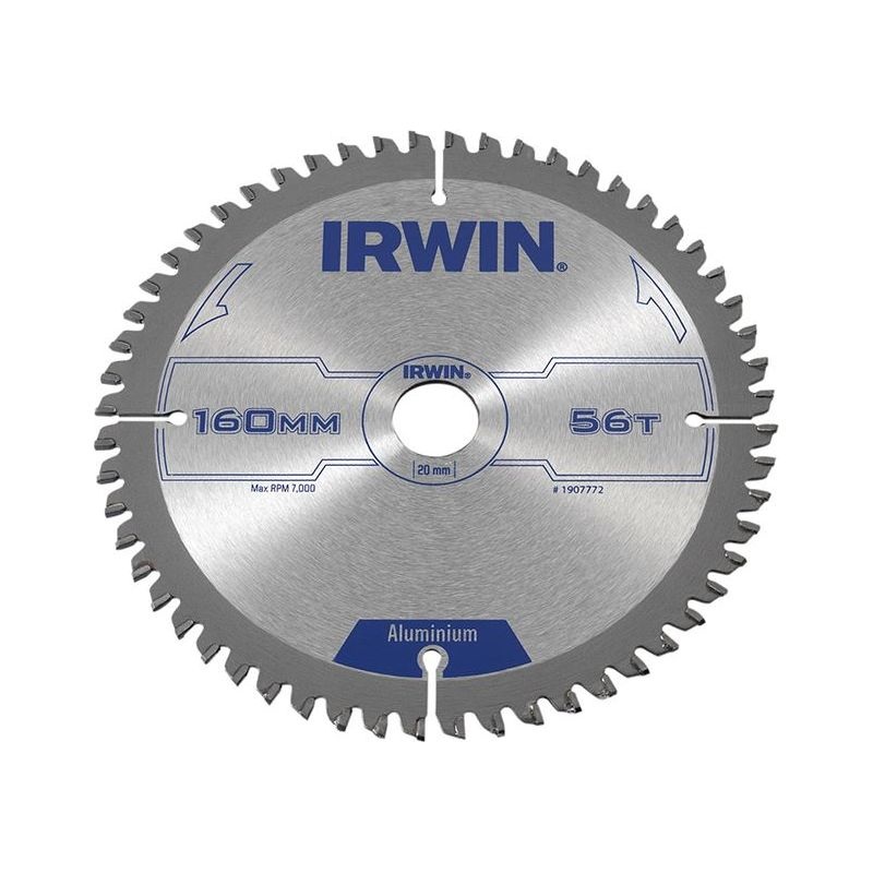 Irwin Professional Aluminium Circular Saw Blade 160 x 20mm x 56T TCG