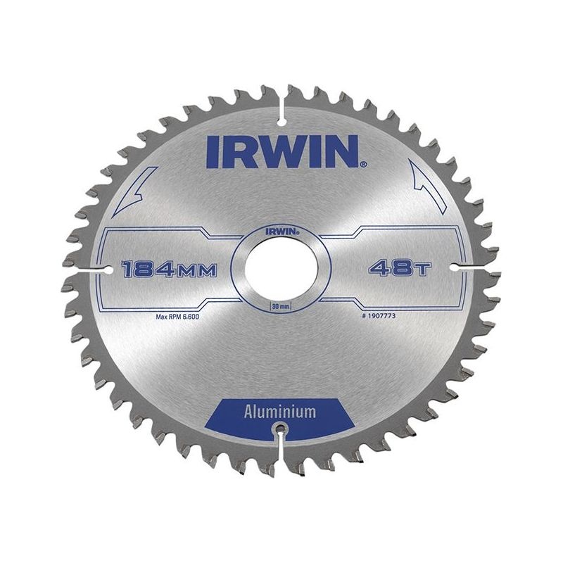 Irwin Professional Aluminium Circular Saw Blade 184 x 30mm x 48T TCG