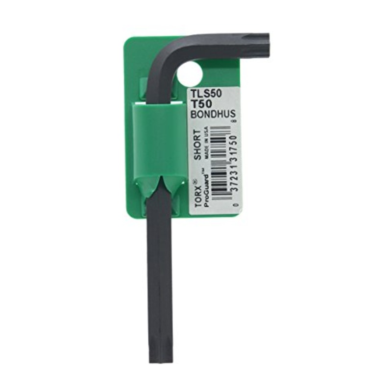 BONDHUS T50 Torx Key Short TX50, 31750