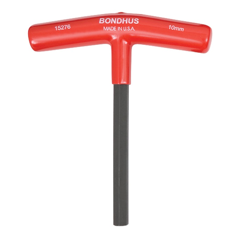 BONDHUS 10mm T-Handle 6 Hex Driver, 15276