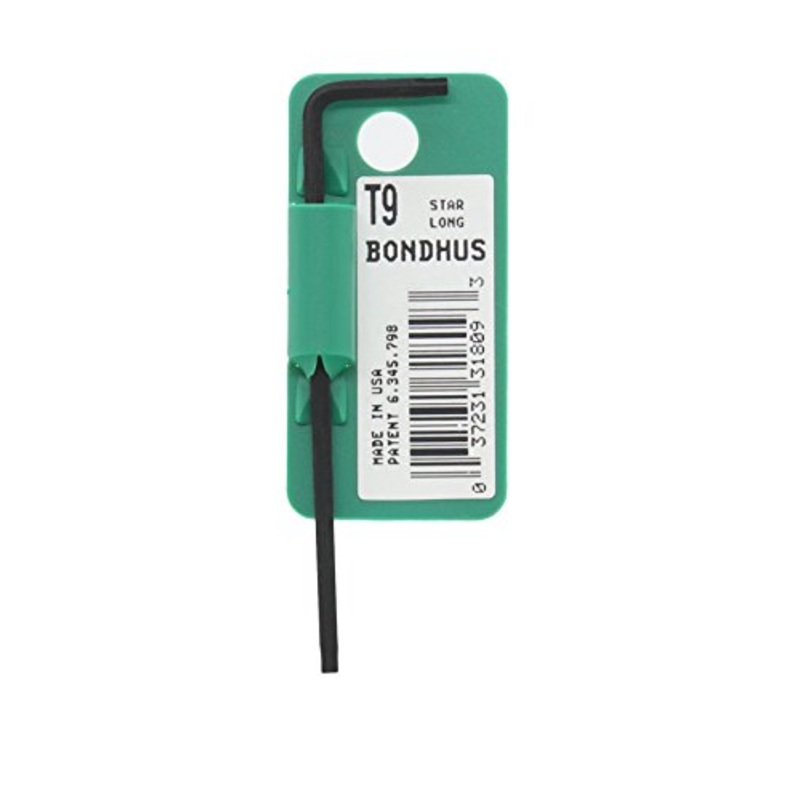 BONDHUS T9 Torx Key Long TX9, 31809
