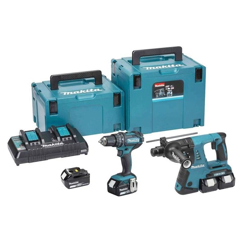 Makita DLX2137PTJ LXT Twin Pack 18V 4 x 5.0Ah Li-ion