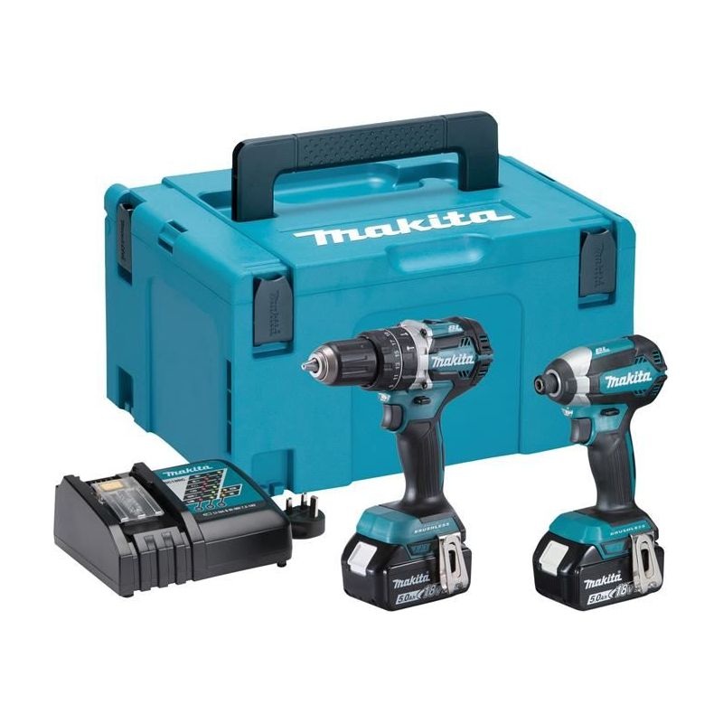 Makita DLX2180TJ Brushless Twin Pack 18V  2 x 5.0Ah Li-ion