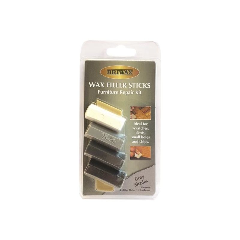 Briwax Wax Filler Sticks Grey Shades (Pack 4)