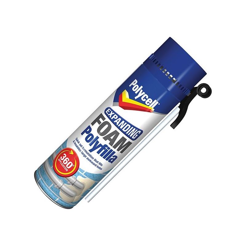 Polycell Expanding Foam Filler Gap Gun 500ml