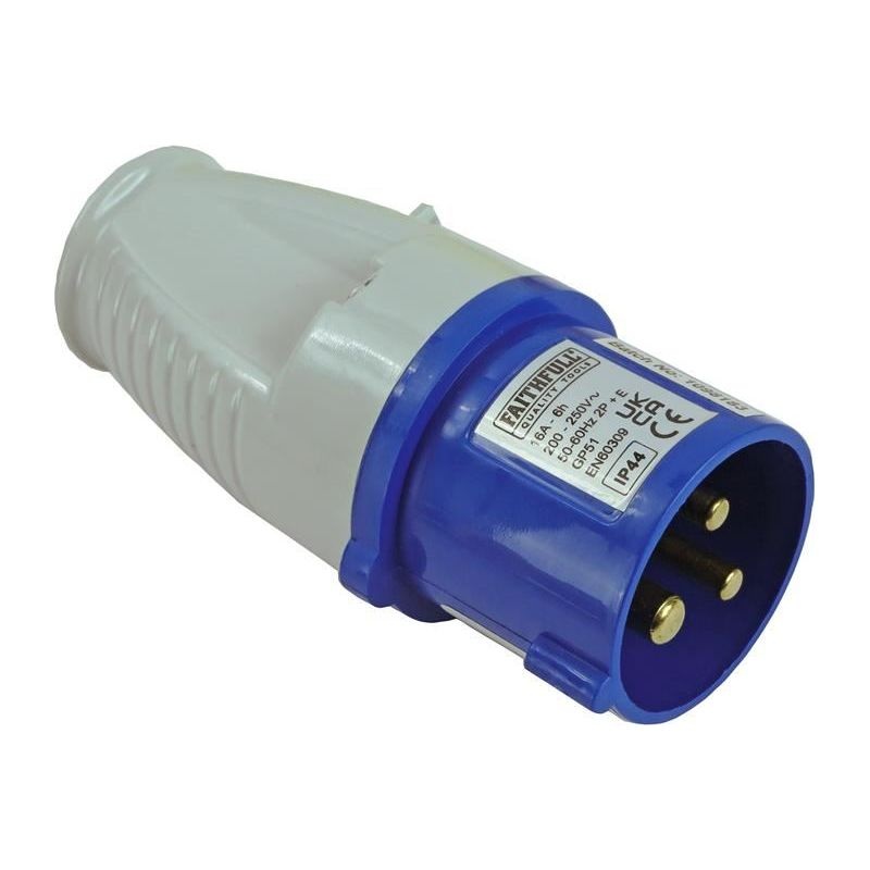 Faithfull Power Plus Blue Replacement Plug 16A