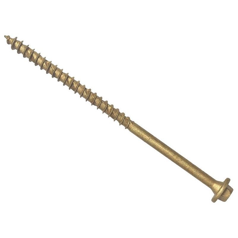 Forgefix Hexagonal/TORX Compatible Timber T30 Screws Tan 7x200mm Tub 50