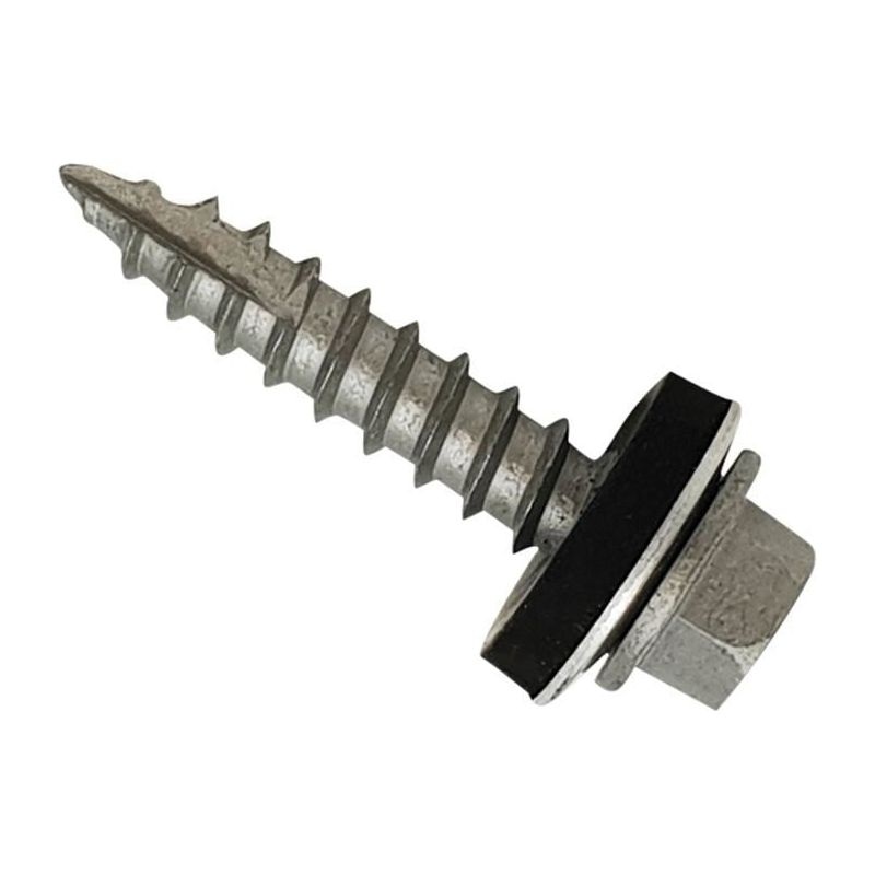 Forgefix TechFast Metal Roofing to Timber Hex Screw T17 Gash Point 6.3 x 125mm Box 50