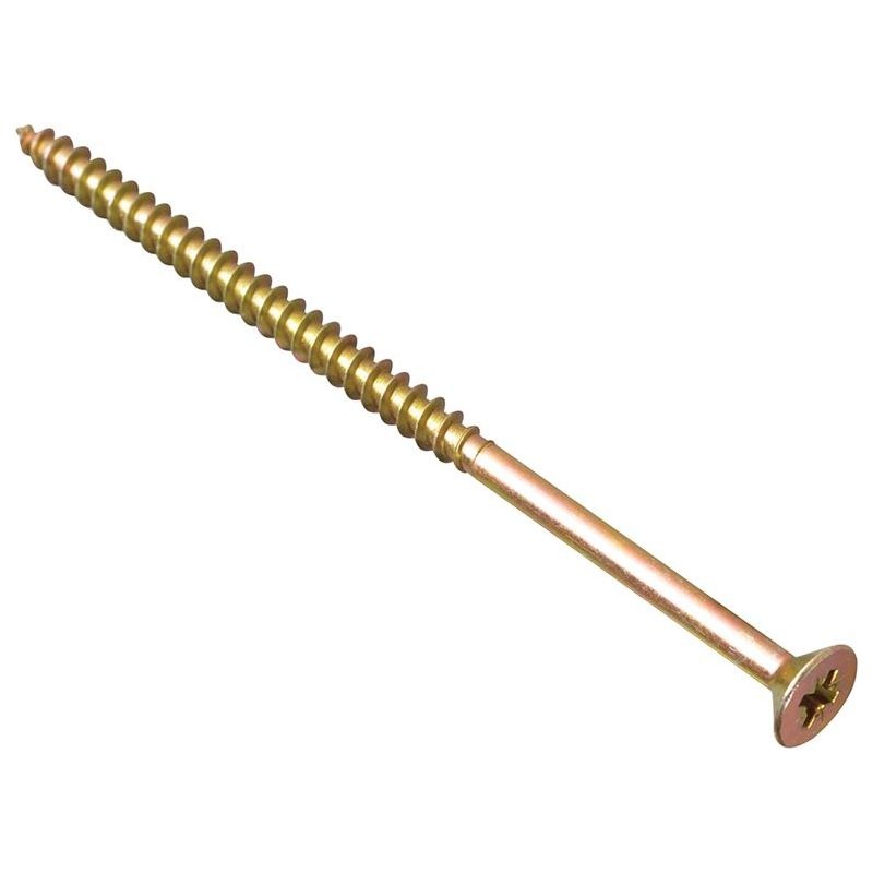 Forgefix Multi-Purpose Pozi Compatible Screw CSK ST ZYP 6.0 x 120mm Box 100