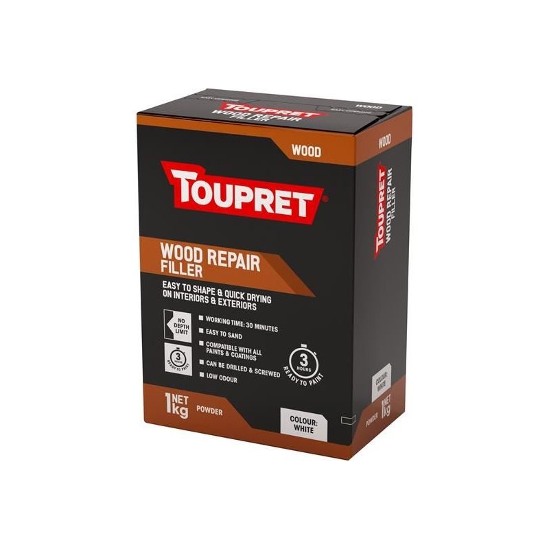 Toupret Wood Repair Filler White 1kg