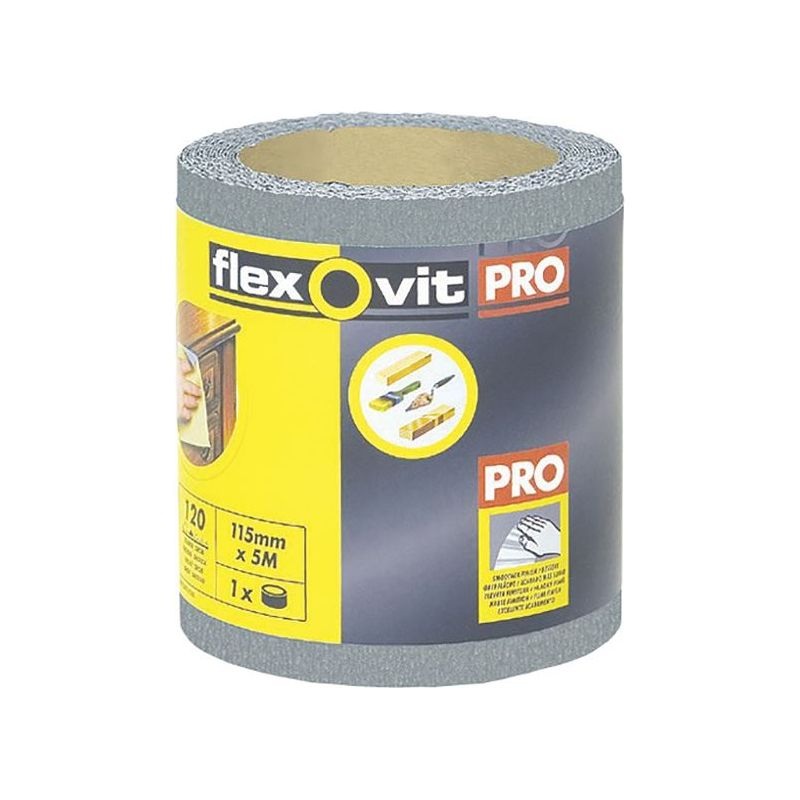 Flexovit High Performance Finishing Sanding Roll 115mm x 5m 240G