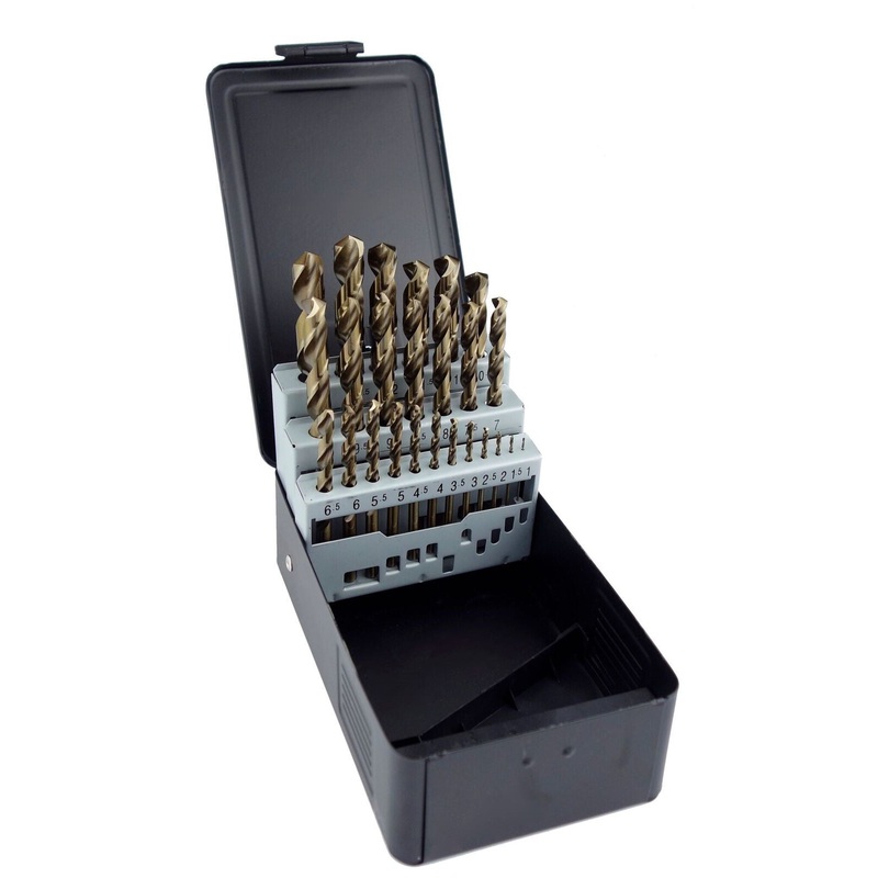 25pc HSS G COBALT DRILL SET 1-13x0.5mm