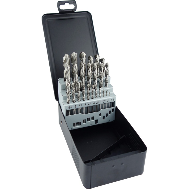 25pc HSS G DRILL SET 1-13 X0.5mm