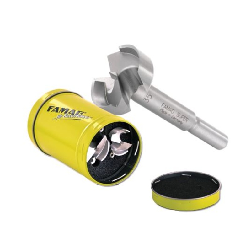FAMAG Classic 4 pcs Forstner bit set in metal tin 20/25/30/35 mm 1630804