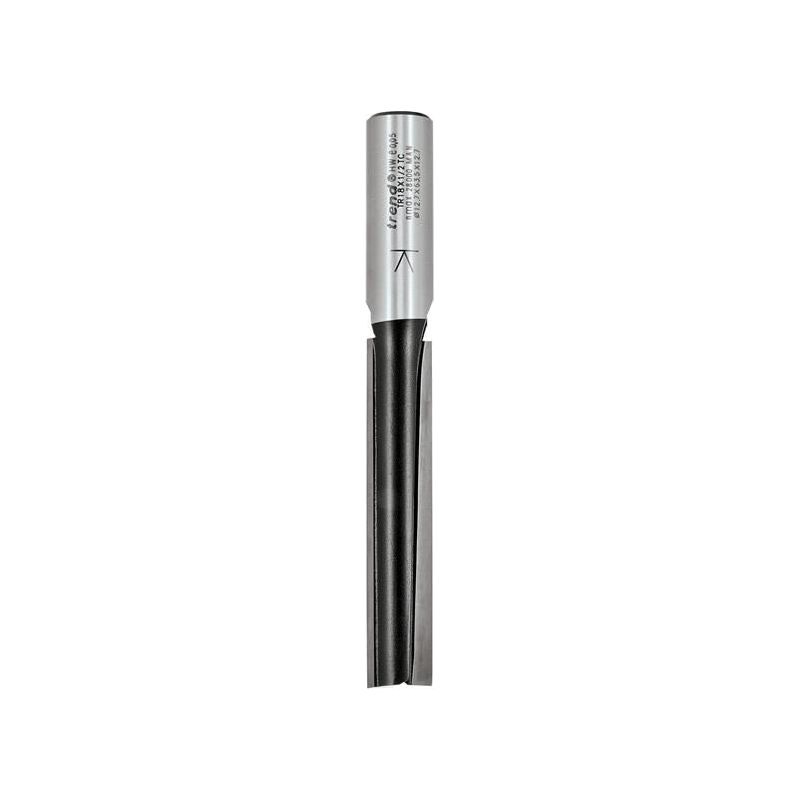 Trend TR18D x 1/2 TCT Two Flute Cutter Long Shank 12.7 x 63mm