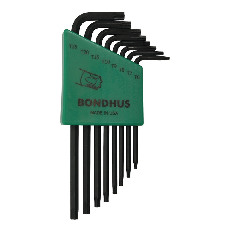 BONDHUS TRTL7S Tamper Proof Key Set 7pcs TR7-TR25, 32431
