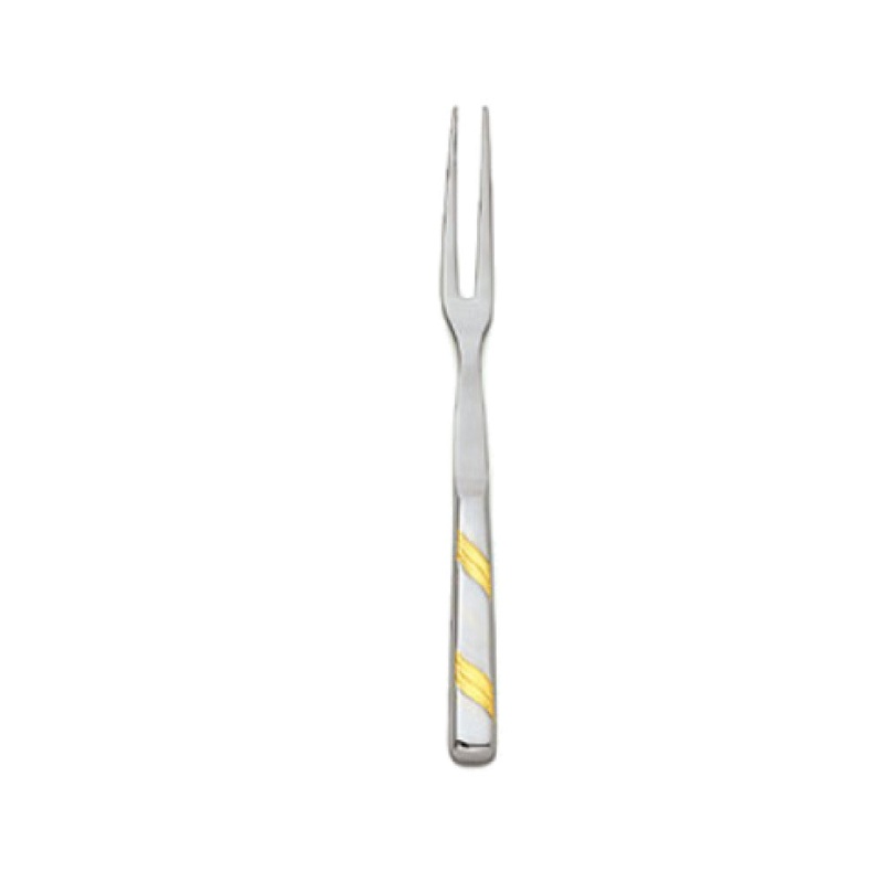 Alegacy Foodservice Products 121PFGD Goldcrest Pot Serving Fork 11-3/16 Overall Length Hollow Handle