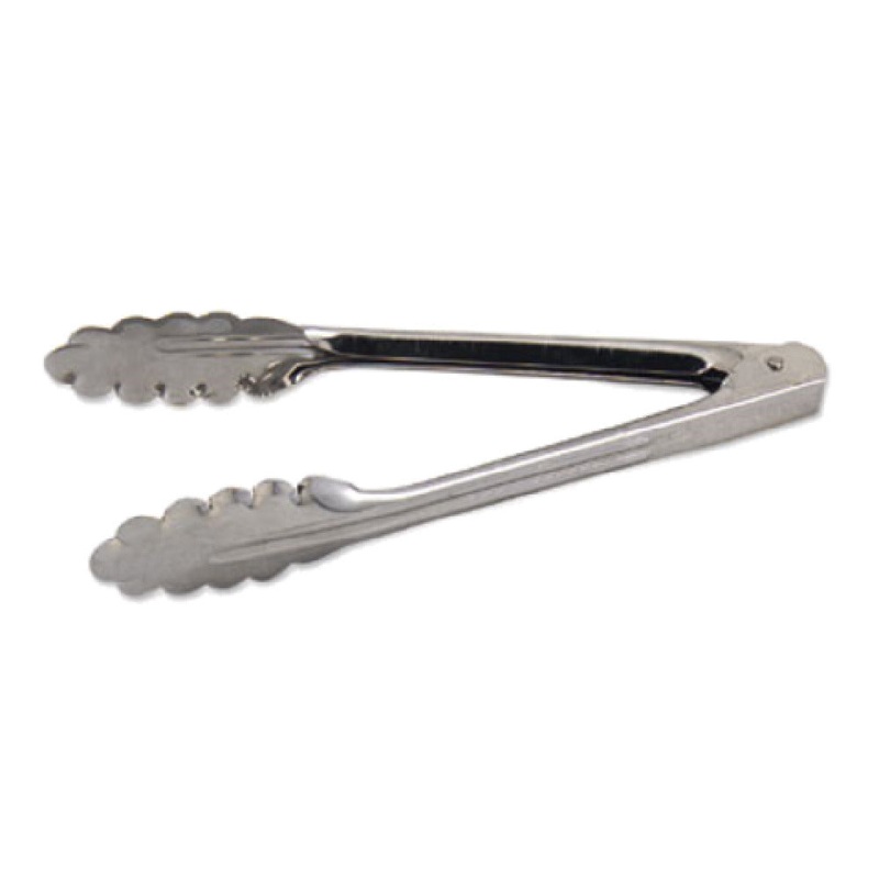 Alegacy Foodservice Products 3507 Spring Tongs 7L Scalloped Gripping Edge