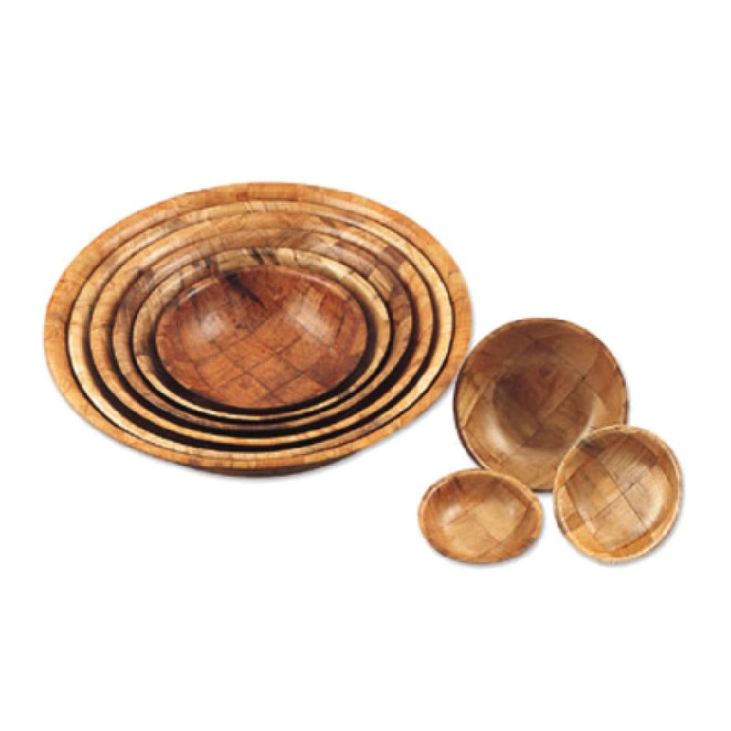 Alegacy Foodservice Products 3606 Salad Bowl 6 X 1-1/2 Hand Woven With A Walnut Weave