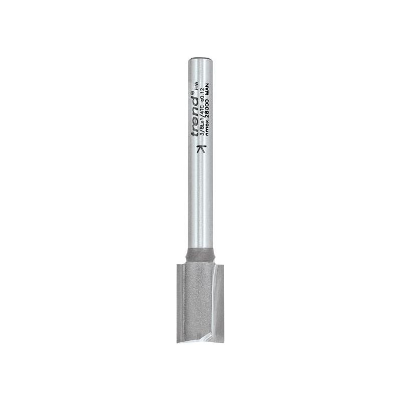 Trend 3/8L x 1/4 TCT Two Flute Hinge Jig Cutter 12.0 x 19mm