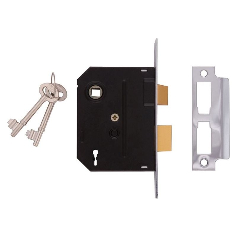 Union 2295 2 Lever Mortice Sashlock Polished Brass 63mm 2.5in Box