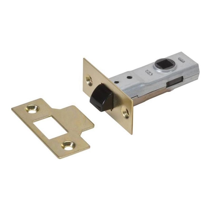 Union J2600 Tubular Latch Essentials Polished Brass 65mm 2.5in Boxed