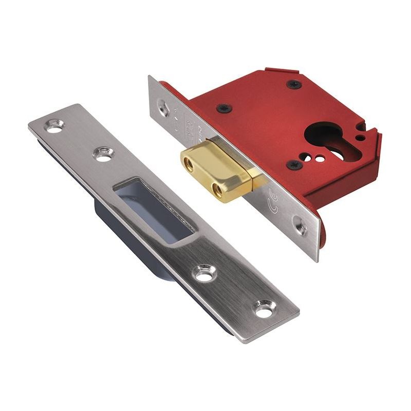 Union StrongBOLT 21EU EUS-SS-3.0 Euro Deadlock Stainless Steel 81mm 3in