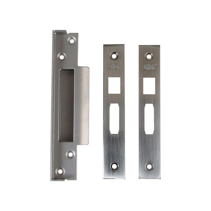 Union StrongBOLT 2200 Mortice Sashlock Rebate Kit 13mm Satin Chrome Box