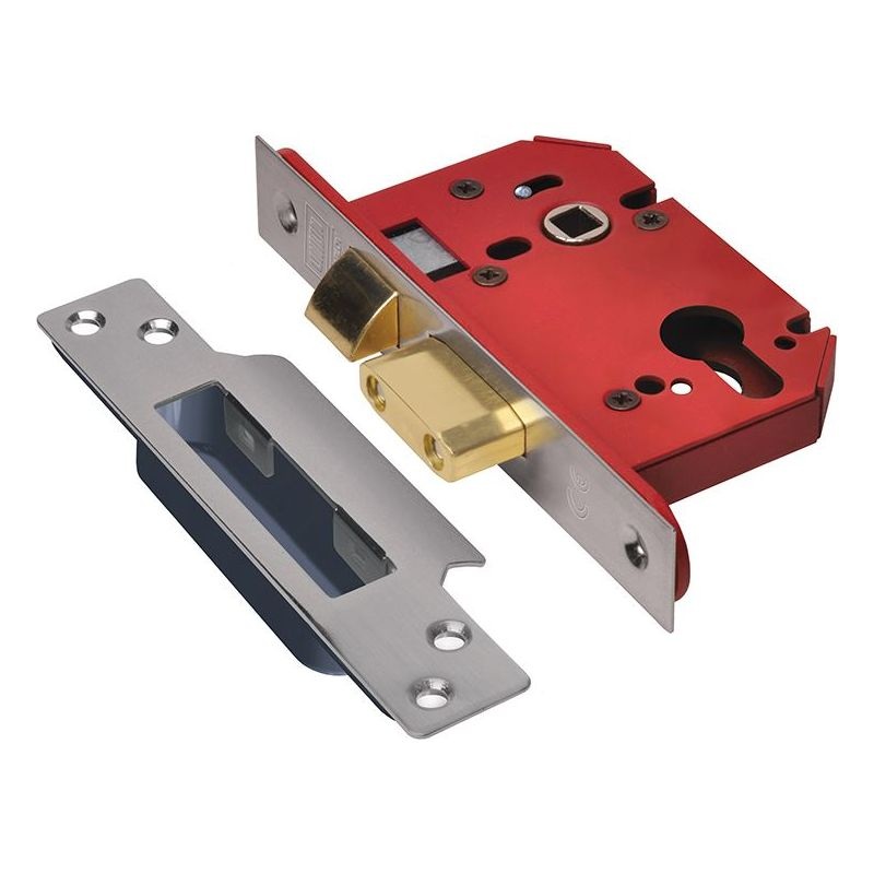 Union StrongBOLT 22EU EUS-SS-3.0 Euro Sashlock Stainless Steel 81mm 3in