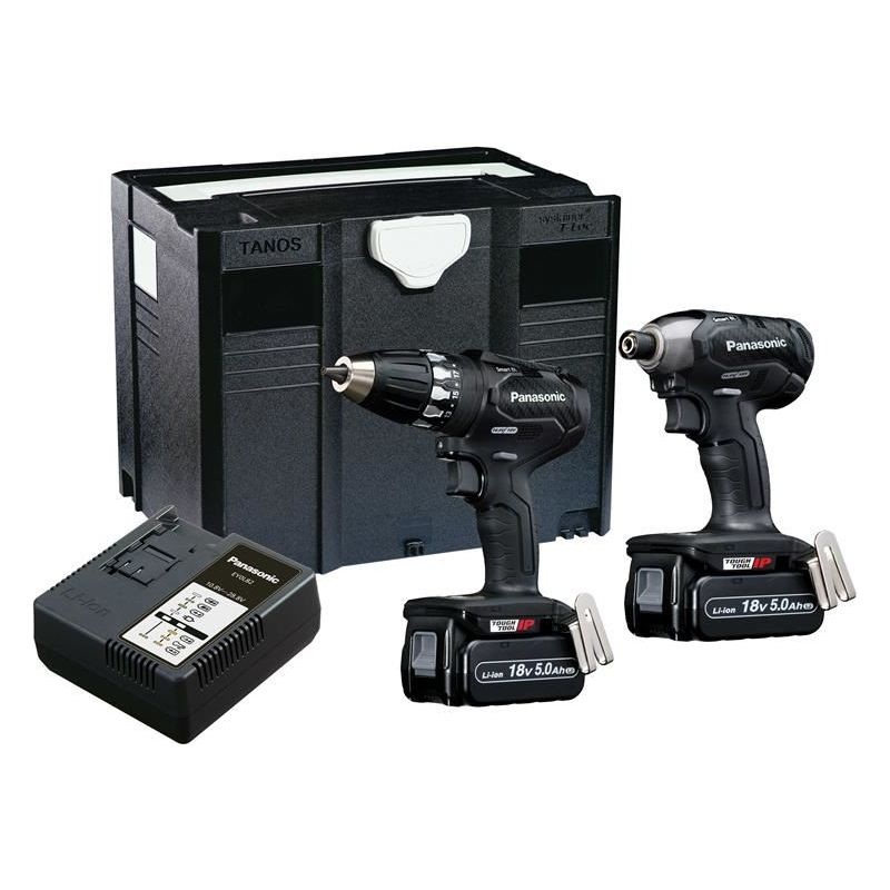 Panasonic EYC231LJ Twin Pack 18V 2 x 5.0Ah Li-ion