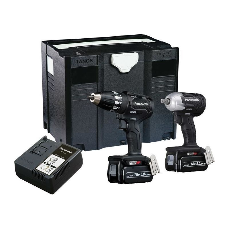 Panasonic EYC232LJ Twin Pack 18V 2 x 5.0Ah Li-ion