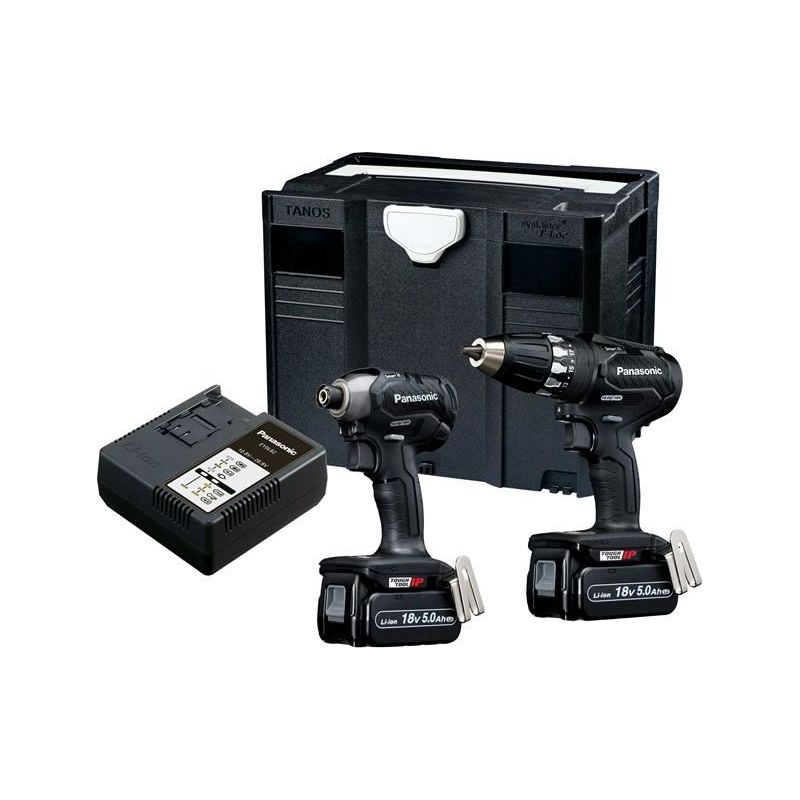 Panasonic EYC241LJ2G31 Twin Pack 18V 2 x 5.0Ah Li-ion