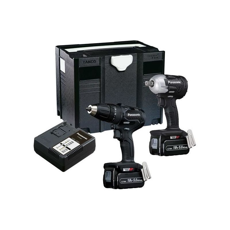 Panasonic EYC242LJ2G31 Twin Pack 18V 2 x 5.0Ah Li-ion