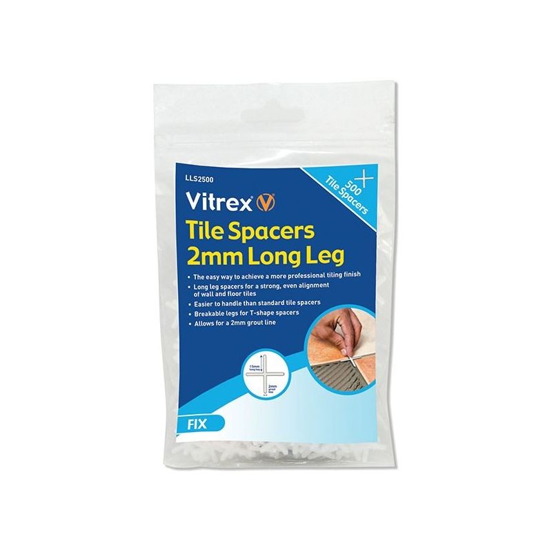 Vitrex Long Leg Spacer 2mm (Pack 500)