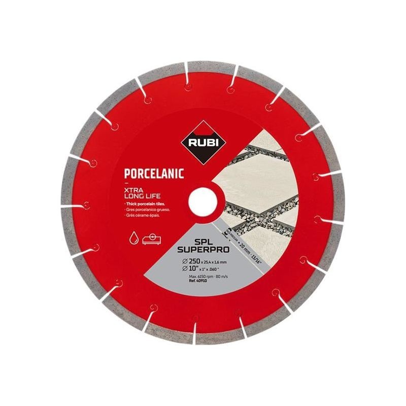 Rubi Tiling Tools SPL 250 EXT SUPERPRO Diamond Blade 250mm