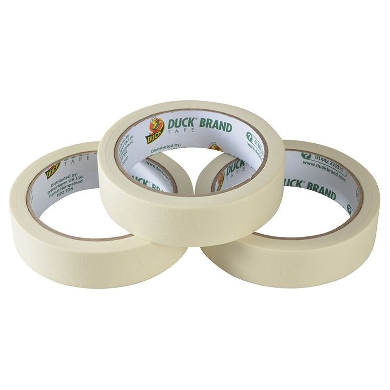 Shurtape Duck Tape All-Purpose Masking Tape 25mm x 25m (Pack 3)
