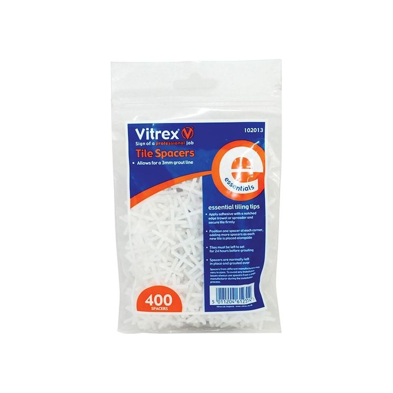 Vitrex Essential Tile Spacers 3mm (Pack 400)