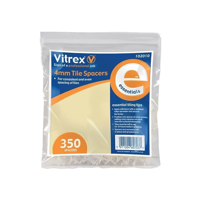 Vitrex Essential Tile Spacers 4mm (Pack 350)