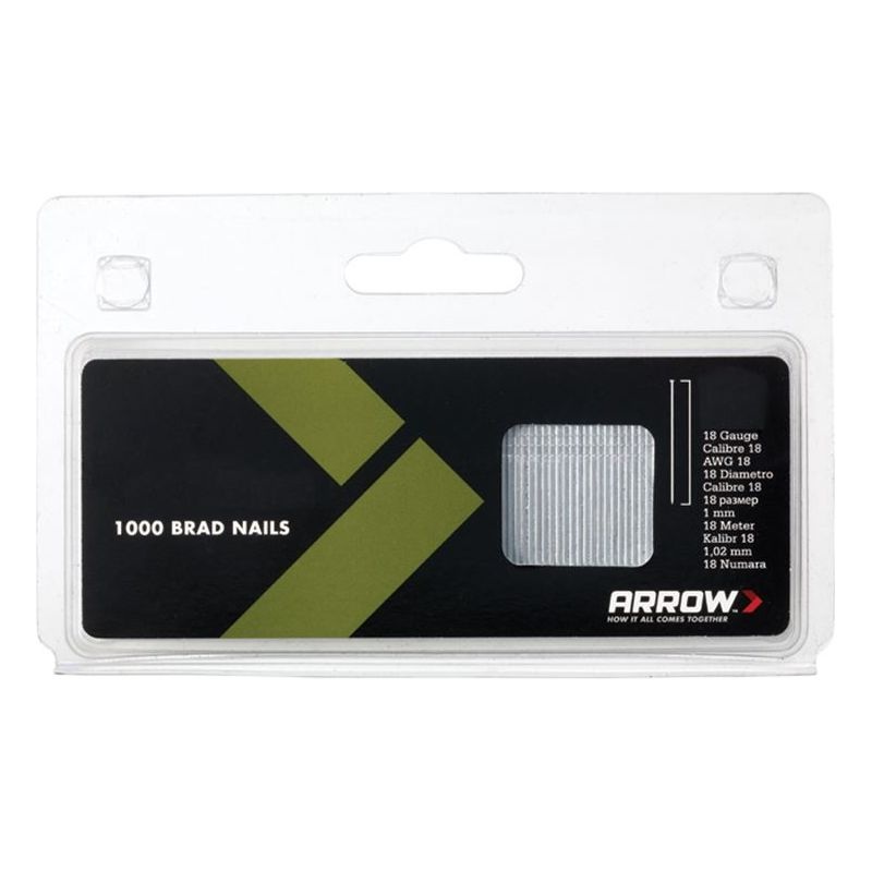 Arrow BN1824 Brad Nails 38mm 18g (Pack 1000)